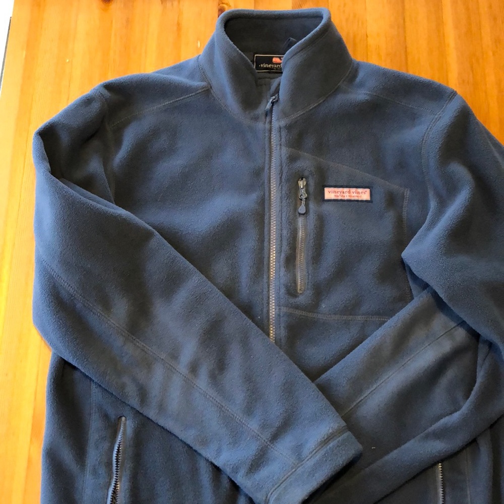 Vineyard vines men’s fleece full zip SZ Medium